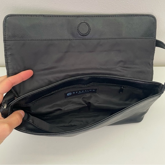 Vintage retro y2k baguette bag purse shoulder bag faux leather 90s rectangle - Picture 6 of 15